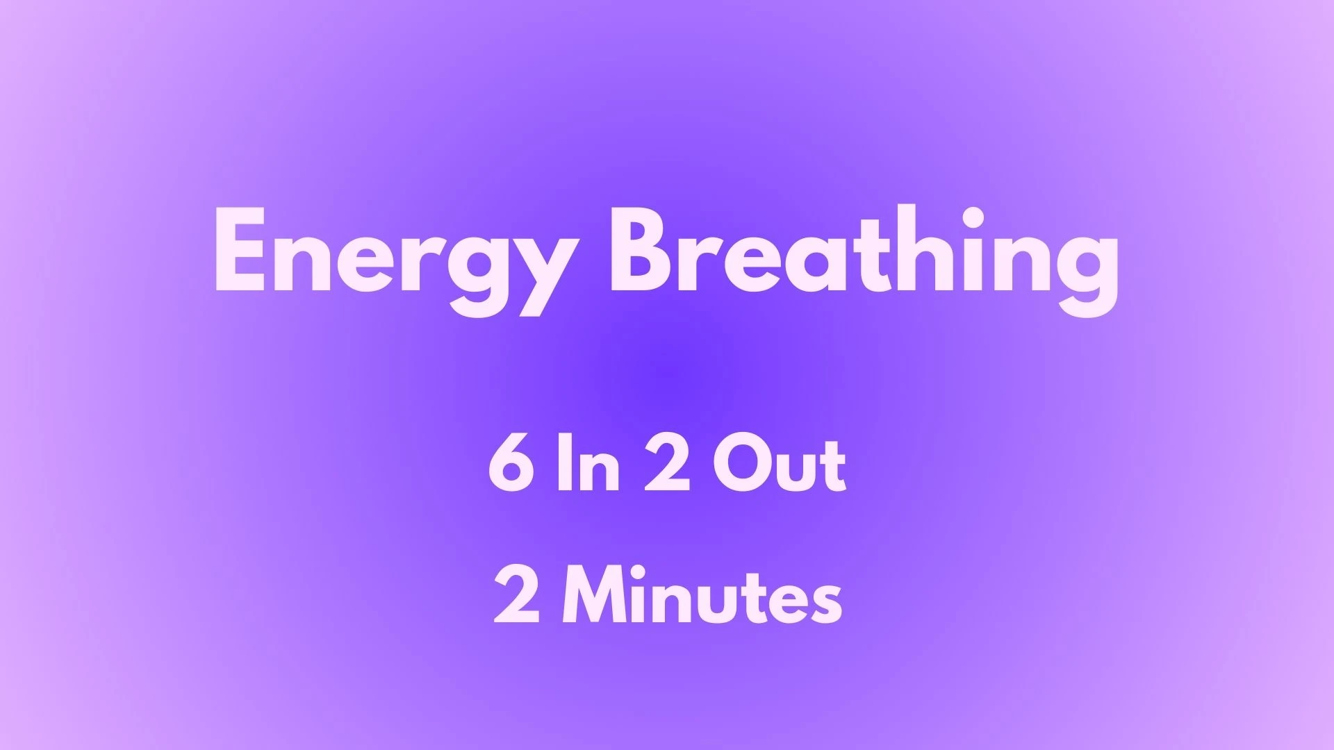 Energy Breathing
